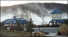 Thanks to cold temperatures  and snowmaking, Pennsylvania's Liberty Mountain Resort was able  to grab a pre-December opening date.